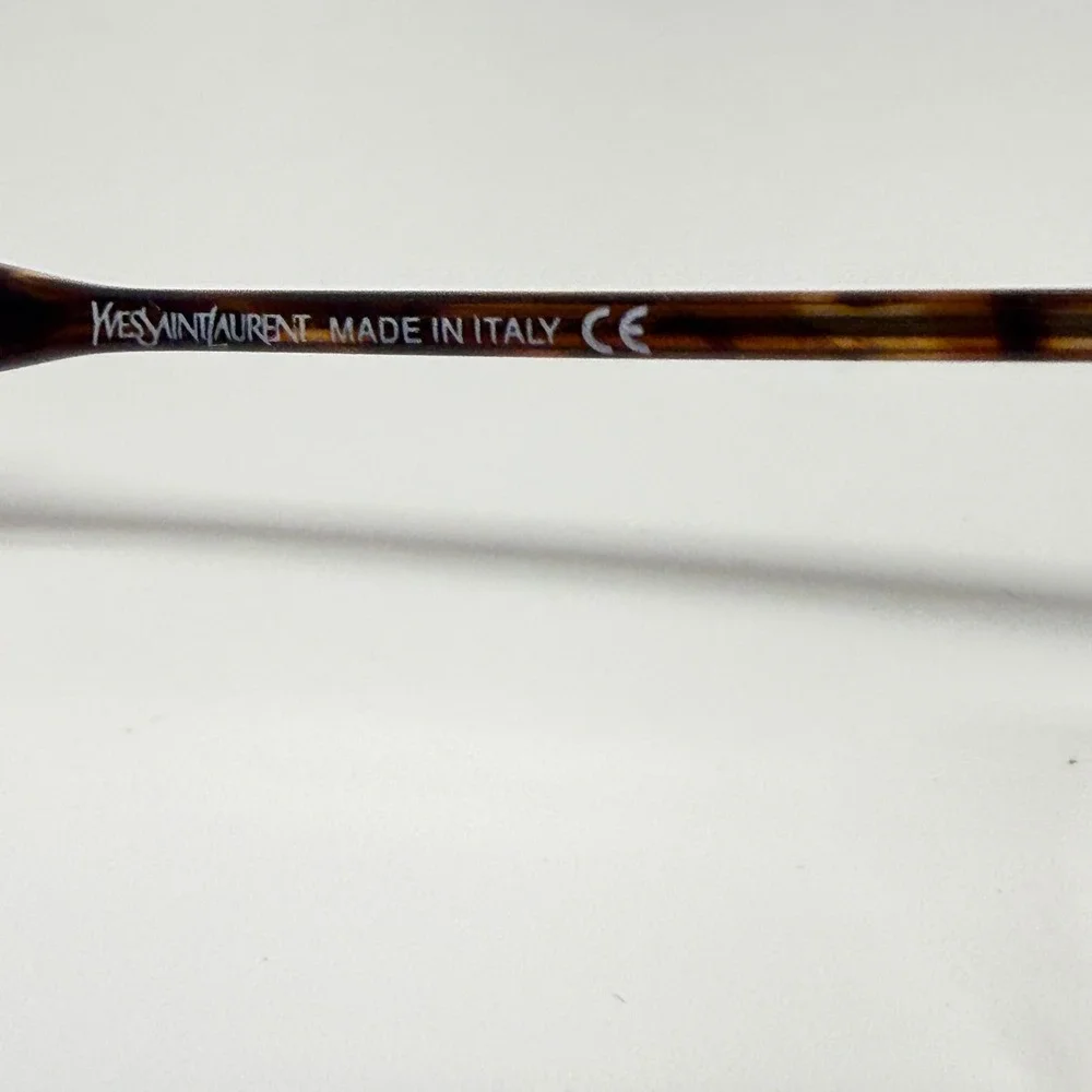Yves Saint Laurent 4127 Y313 Vintage Oval Sunglasses Gold Tortoise‎ 55-19-135